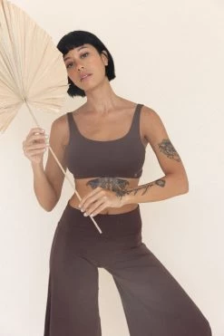 Indigo Luna New In Boxy Crop Carob