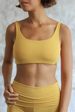 Indigo Luna Boxy Crop Saffron