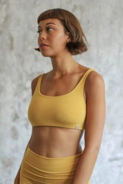 Indigo Luna Boxy Crop Saffron