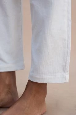 Indigo Luna Livia Cord Trousers Ivory Best Sellers