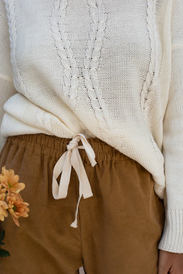 Indigo Luna Livia Cord Trousers Chestnut 4 Indigo Luna Livia Cord Trousers Chestnut