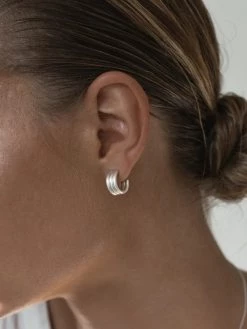 Wild Ivy Best Sellers Eternity Earrings Silver