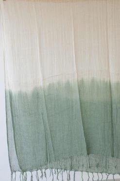 Indigo Luna Cotton Sarong Green Ombre New In