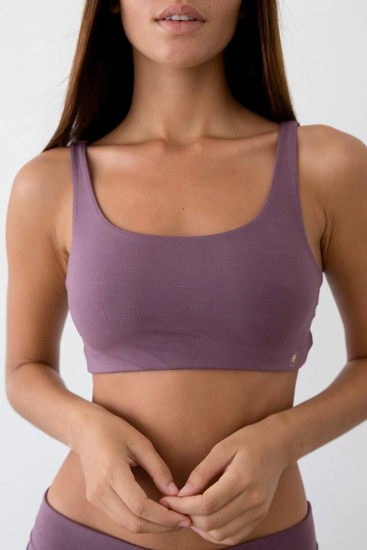 Indigo Luna Best Sellers Boxy Crop Aubergine 3 Indigo Luna Best Sellers Boxy Crop Aubergine