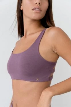 Indigo Luna Best Sellers Boxy Crop Aubergine