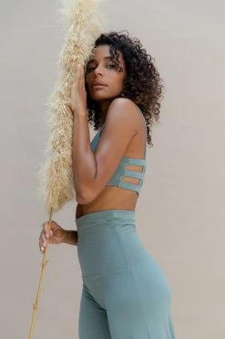 Indigo Luna Boxy Crop Sage