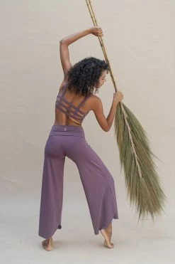 Indigo Luna Layla Flares Aubergine