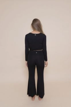 Indigo Luna Agni Wrap Top Black New In