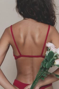 Indigo Luna New In Layla Bralette Dark Rose