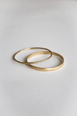 Wild Ivy Best Sellers Enso Bracelet (Slim) Gold