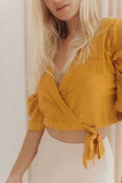 Indigo Luna Best Sellers Vienna Kimono Top Tumeric