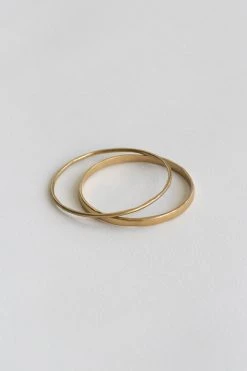 Wild Ivy Best Sellers Enso Bracelet (Slim) Gold