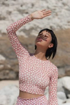 Indigo Luna Flora Rashguard Daisy Clay Best Sellers