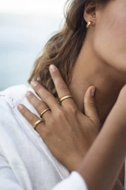 Wild Ivy Enso Stack Ring Gold