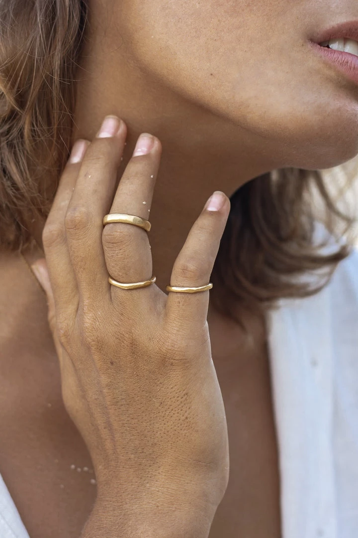 Wild Ivy Enso Stack Ring (Slim) Gold Best Sellers 3 Wild Ivy Enso Stack Ring (Slim) Gold Best Sellers