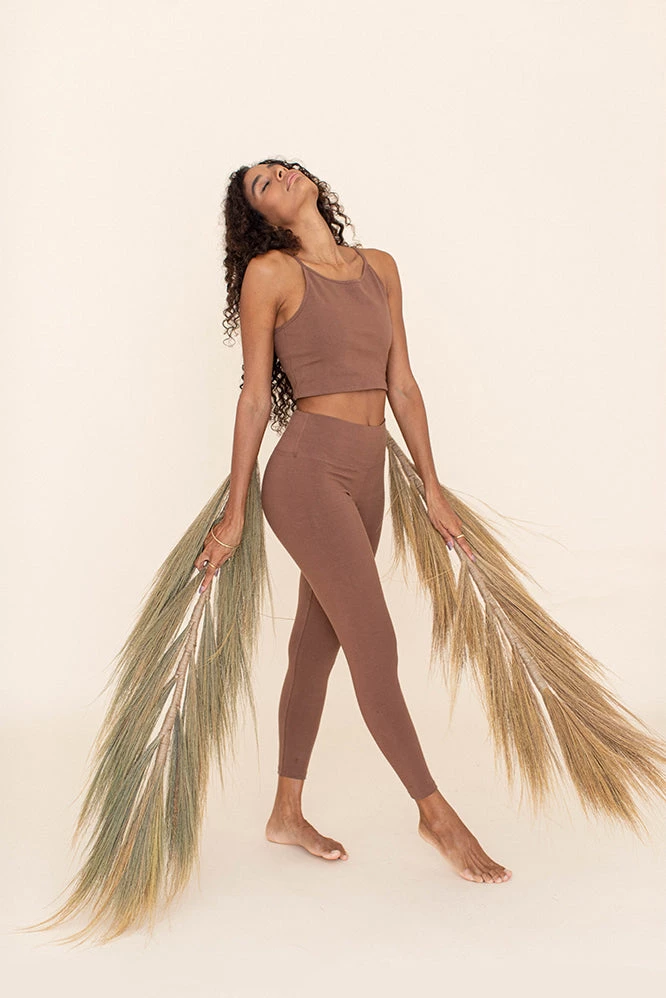 Indigo Luna Ananda Legging Mocha New In 4 Indigo Luna Ananda Legging Mocha New In