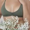 Indigo Luna Astrid Bralette Jungle Green