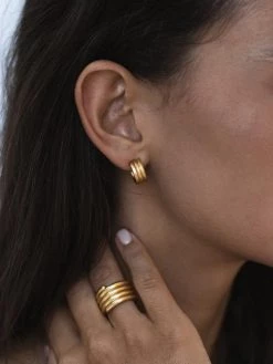 Wild Ivy Eternity Earrings Gold